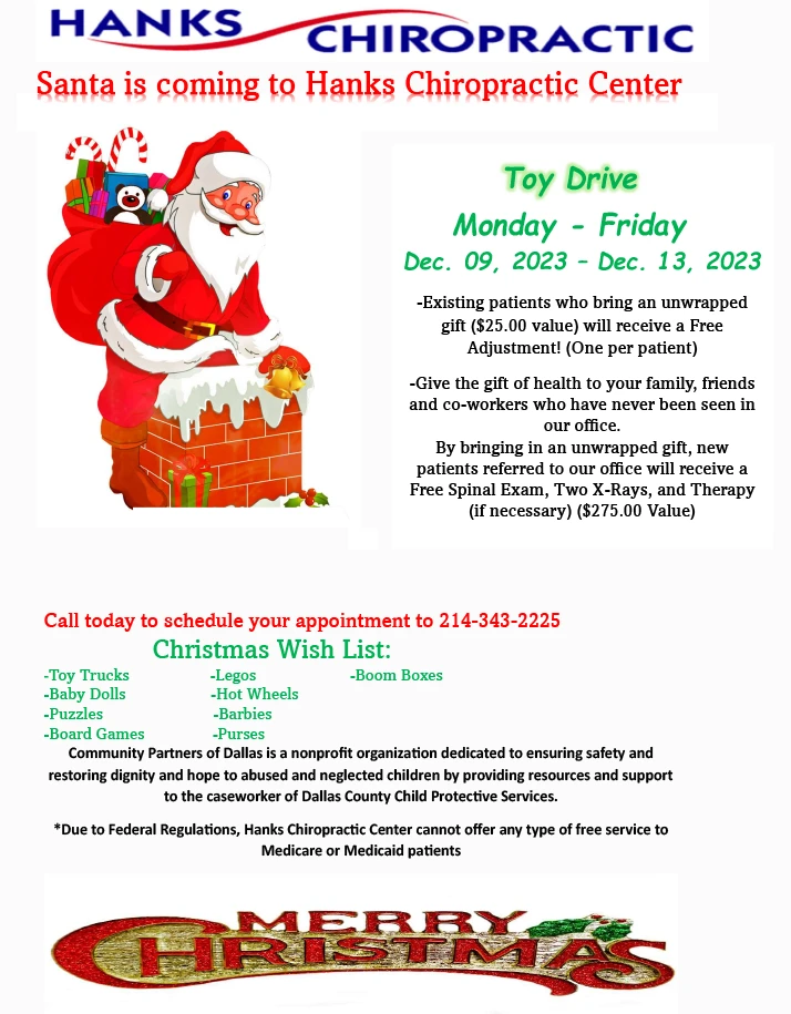 Chiropractic Dallas TX Toy Drive